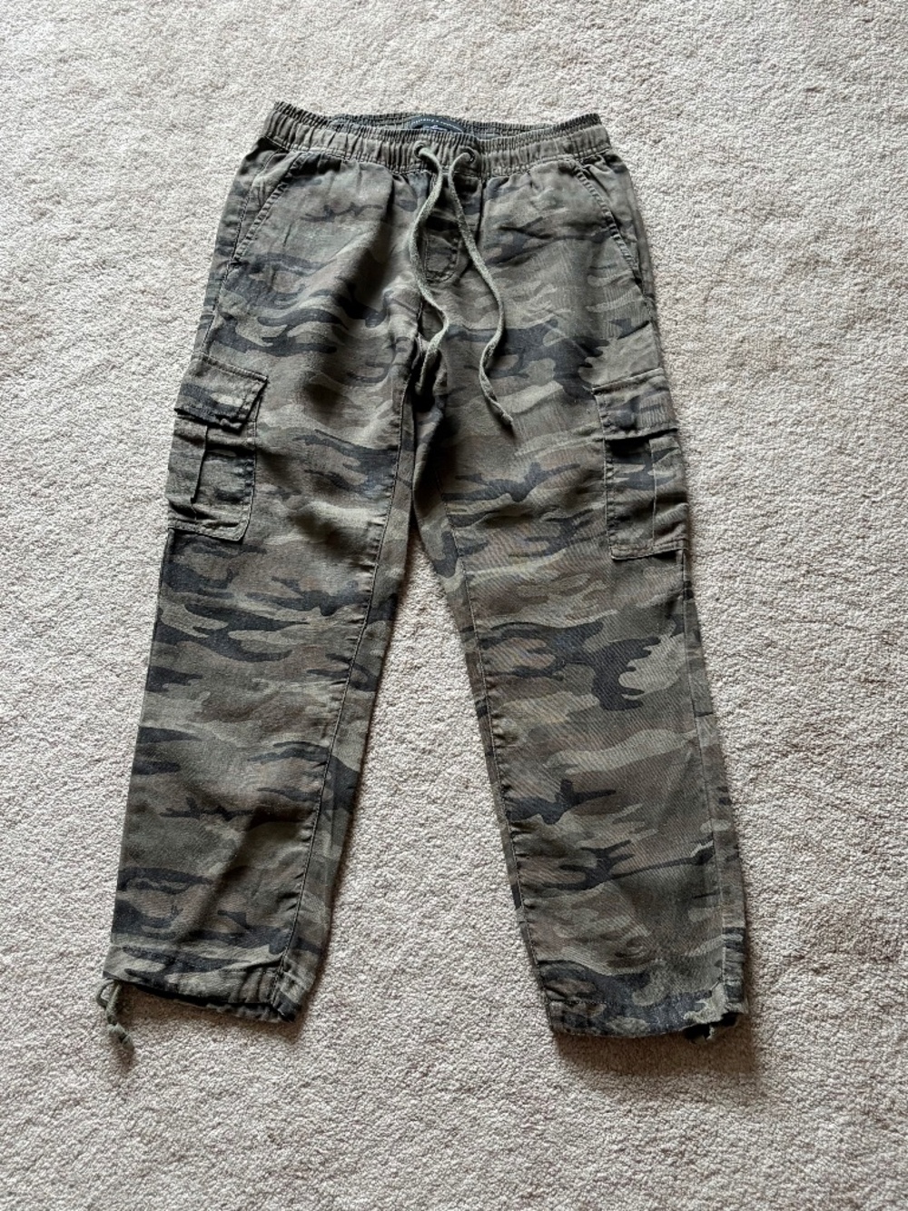 Banana Republic Camo Cargo Linen Pants